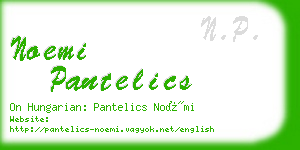 noemi pantelics business card